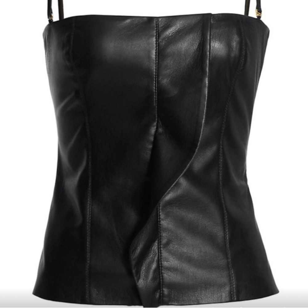 GUC Nanushka Kya  vegan leather top size Medium